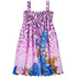 Little Girls Purple Rose Floral Print Chiffon Baby Doll Dress 24M-8 - SophiasStyle.com